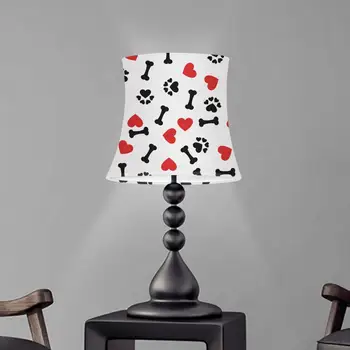 

Removable Washable Table Lamp Shade Dog Paw Design Fabric Chandelier Lamp shade Bedroom Beside Bed Lamp Light Lamp Covers