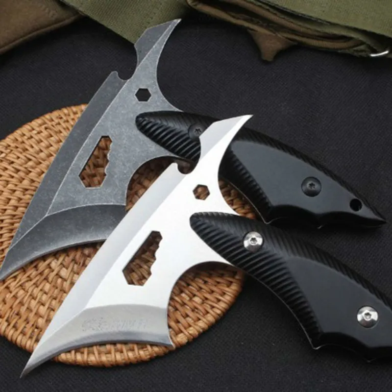 

Mini Black Blade Axes Ouutdoor Tomahawk Machete Outdoor Hunting Axe Knife Fighting Portable Camping Hatchet With Nylon Sheath