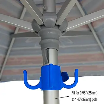 

2Pc Strong Plastic Beach Umbrella Hanging Hook 4-prongs For Towel Camera Sunglasses Bags Pool Accessories Outdoor Tools Swimming