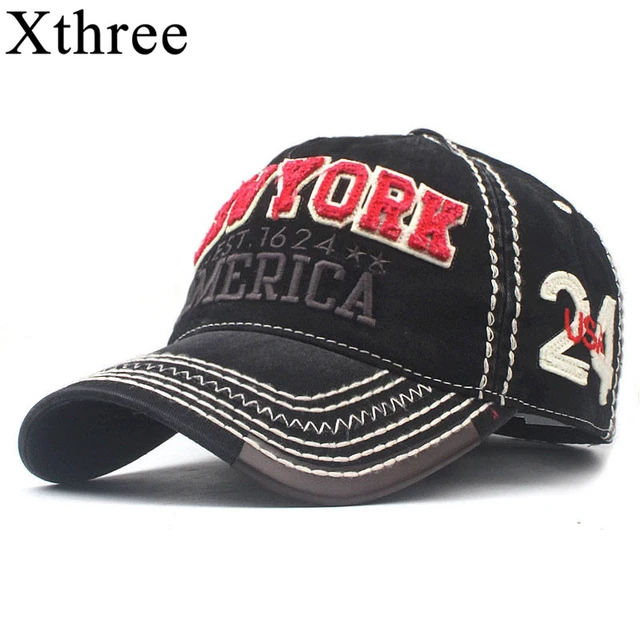 Xthree Men's Baseball Cap Summer Cap Hats For Men Women New York Streetwear  Snapback Gorras Hombre