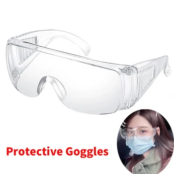 

Safety Protective Goggles Glasses Work Eye Protection Anti-Dust Shock Goggles Transparent Eyepiece Chemical Gafas Proteccion