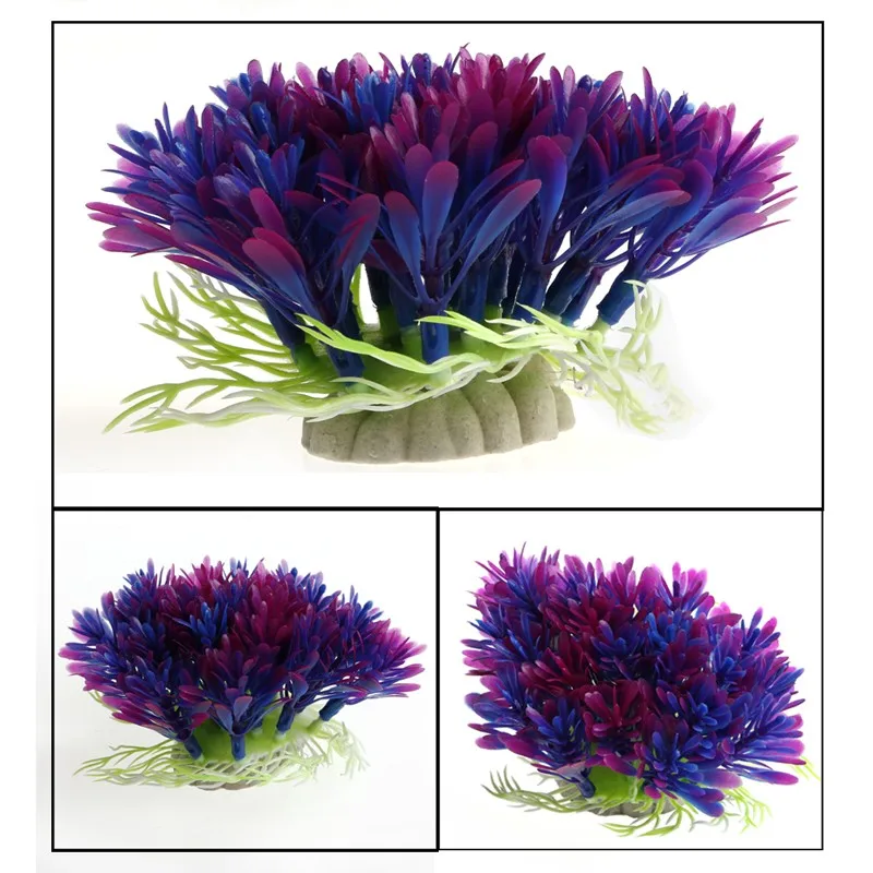 New Ornament Decoration Plastic Artificial Water Grass Plant Aquarium Landscape
