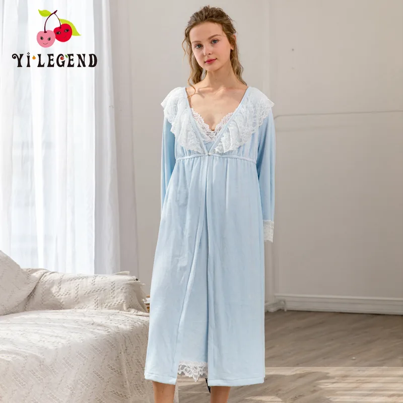 

Women's Tracksuit Autumn And Winter New Style Two-Piece Set Japanese And Korean Style Cardigan Pajamas Skirt Long Sleeve Flannel