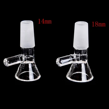 

14mm/18mm School Laboratory Glassware Borosilicate Glass Joint Clear Slide Male Glass Bowl w/Handle Funnel Type Bowl Chemistry