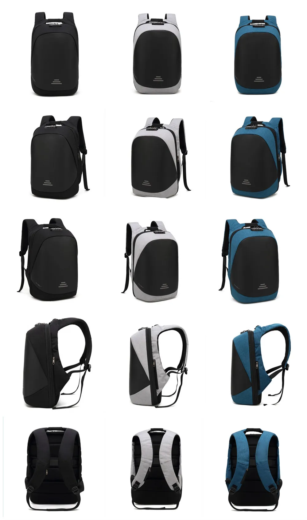 COOLBELL Рюкзак 15,6 дюймов Многофункциональный рюкзак для ноутбука Студенческая сумка с защитой от кражи модный рюкзак для путешествий водонепроницаемый рюкзак