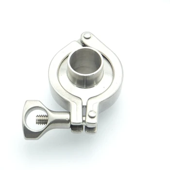 

304 Stainless Steel Sanitary Pipe Fitting Set 12.7mm Pipe OD Sanitary 3/4" Tri Clamp Weld Ferrule + Tri Clamp + Silicon Gasket