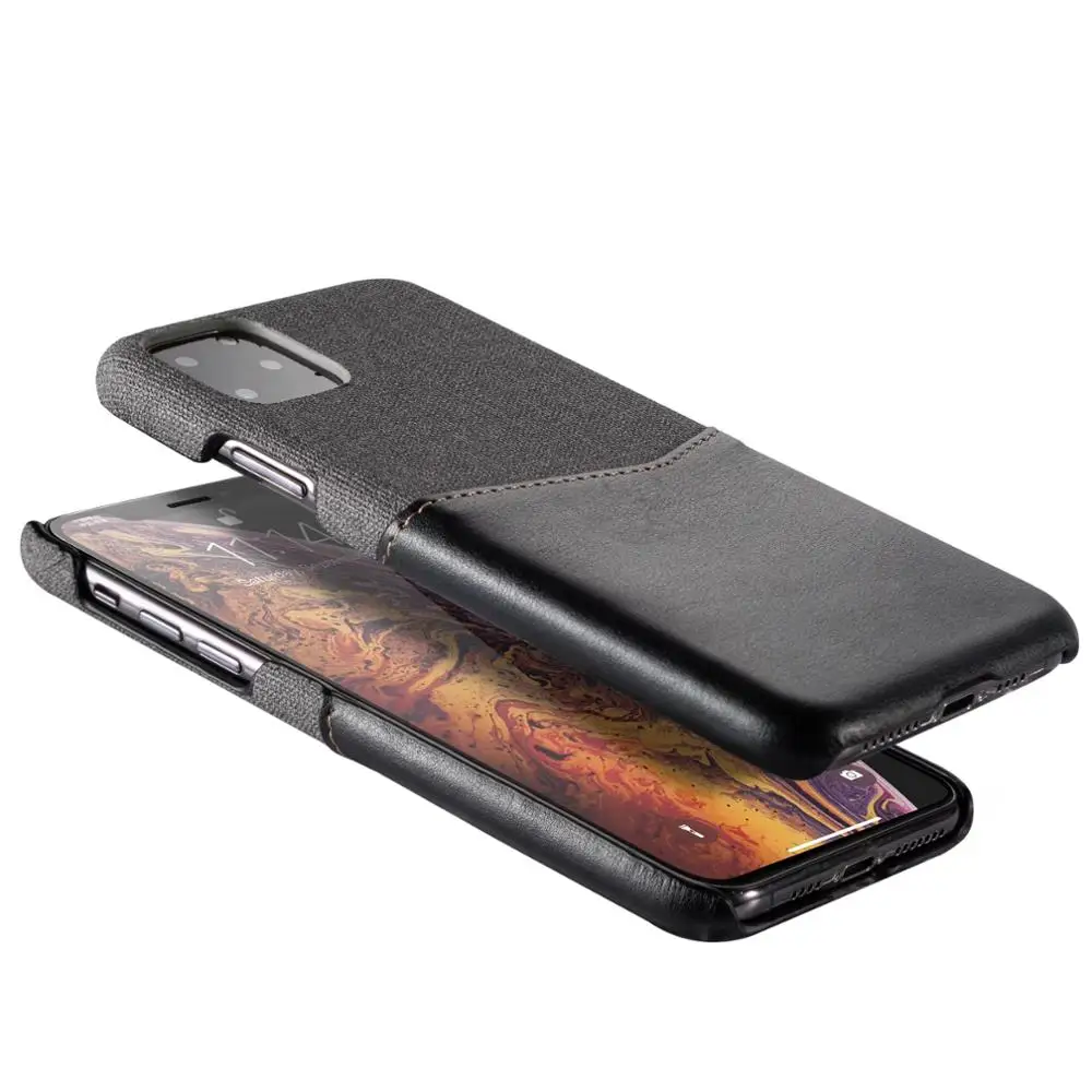 

Colorblock leather phone back cover card design for iPhone 7 8 plus 11 11Pro 11Promax phone case