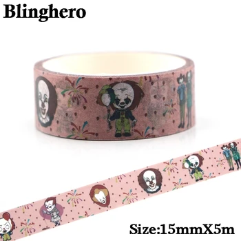 

CA122 Ghost It Clown Masking Washi Tape DIY Decoration Sticker Scrapbooking Adhesive Tape School Office Supply Stationery Gift