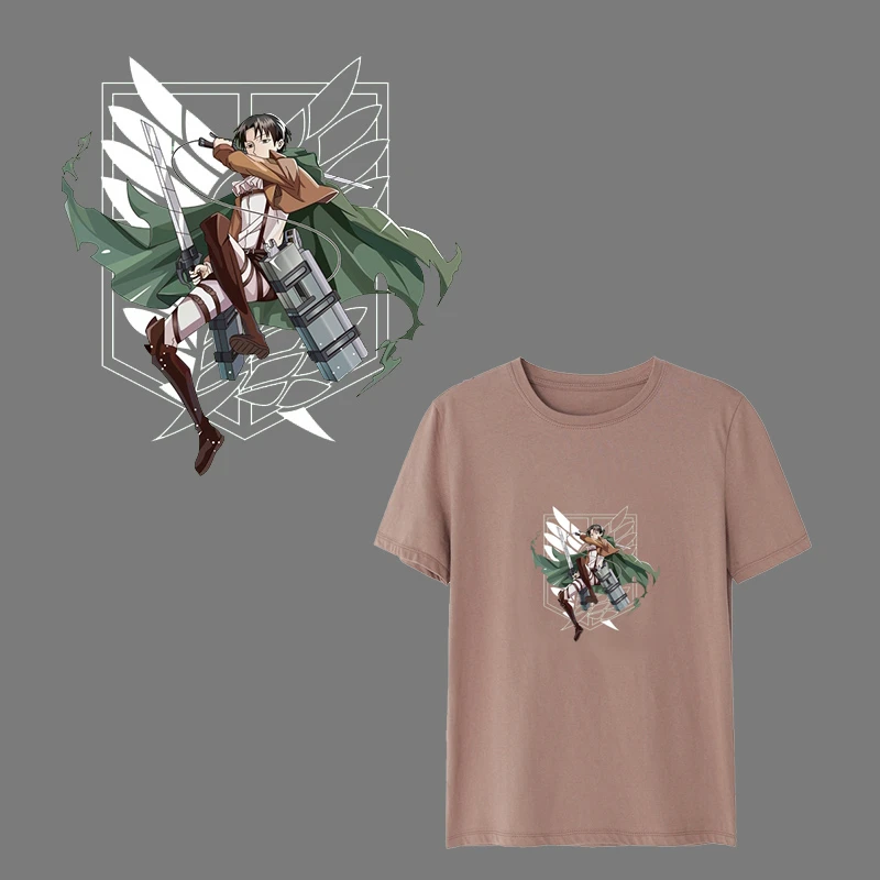Titan Levi Ackerman Stickers Diy Iron 
