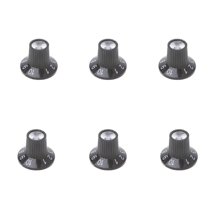 

Knob Button Guitar Amplifier AMP Volume Tone Control Knob Skirted Aluminum For FD Parts