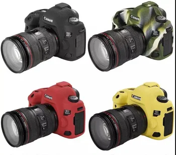 

Litchi grain Silicone Armor Skin Case DSLR Camera Body Cover Protector Video Bag For Canon 5D4 5DIV 5D MARK IV4