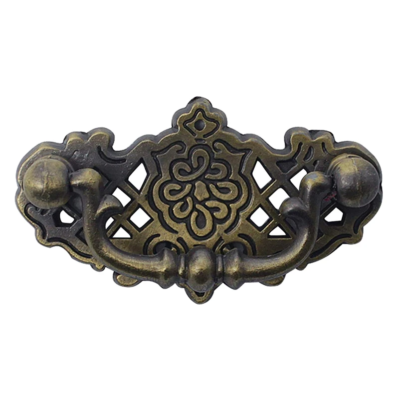 10 Pack Vintage Kitchen Cabinet Pull Furniture Drop Pull Drawer Handles Bedroom Dresser Knobs Antique Bronze