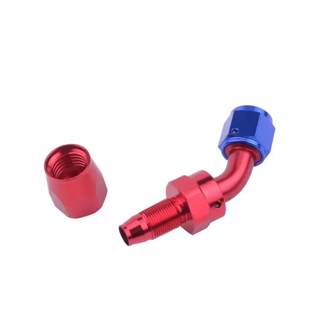 AN4/AN6/AN8/AN10 Straight 0&deg;/45&deg;/90&deg;/180&deg; Degree Aluminum Swivel Hose End Fitting Adapter Oil Fuel Line NPT Plug