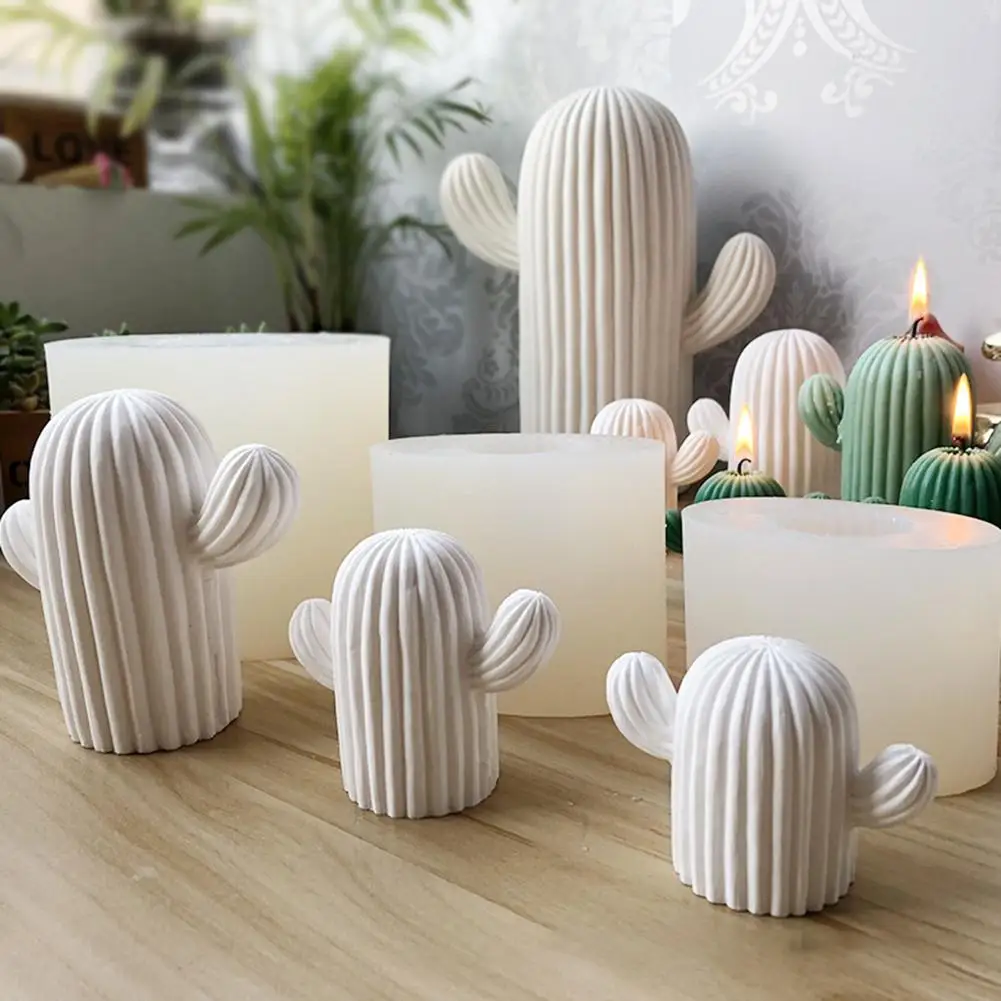 

Cactus Shaped Silicone Mould Candle Gypsum Silicone Mould Ceramic Mold