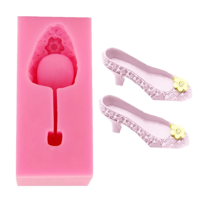 

Ladies high heels fondant mold cake silicone mold chocolate mold DIY cake baking decoration mold handmade soap mold