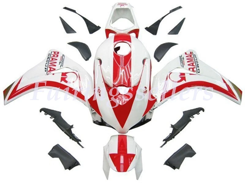 Инъекций ABS Полный обтекатели комплект Подходит для HONDA CBR1000RR 2008 2009 2010 2011 CBR1000RR 08-11 CBR1000 обтекаемой формы из белого золота