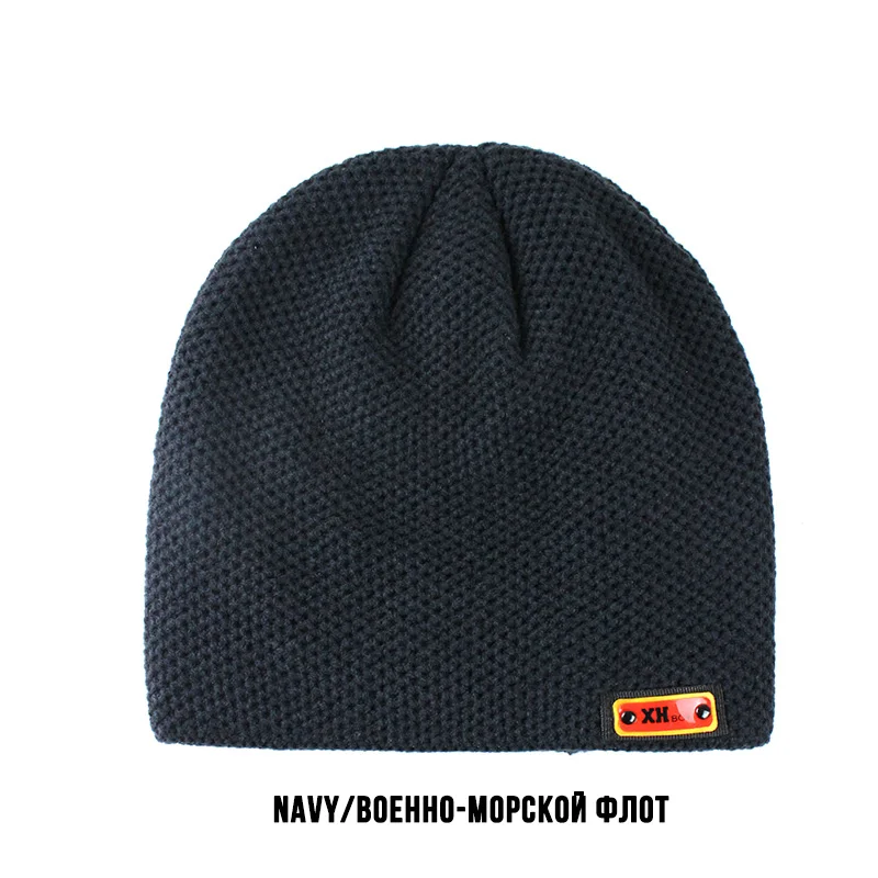 [FLB] Skullies Beanies Мужская вязаная шапка мужская плюс Gorras Bonnet теплые толстые зимние шапки для мужчин и женщин шапка F18072