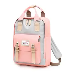 Женский Оксфордский рюкзак, многоцветная Повседневная сумка, рюкзак для мальчика-подростка, Корейская версия, для колледжа, для