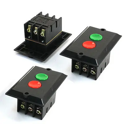 

3pcs 380V 5A 2-Positions Start-up Motor Locking Electromagnetic Switch KAO-5B