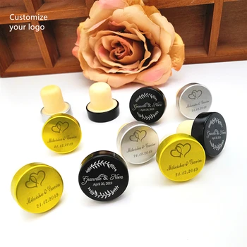 

50X Personalized Name/Date Engraved Wine Stopper Baby Shower Party Decoration Christmas Gift Wedding Favors Customize Any Design