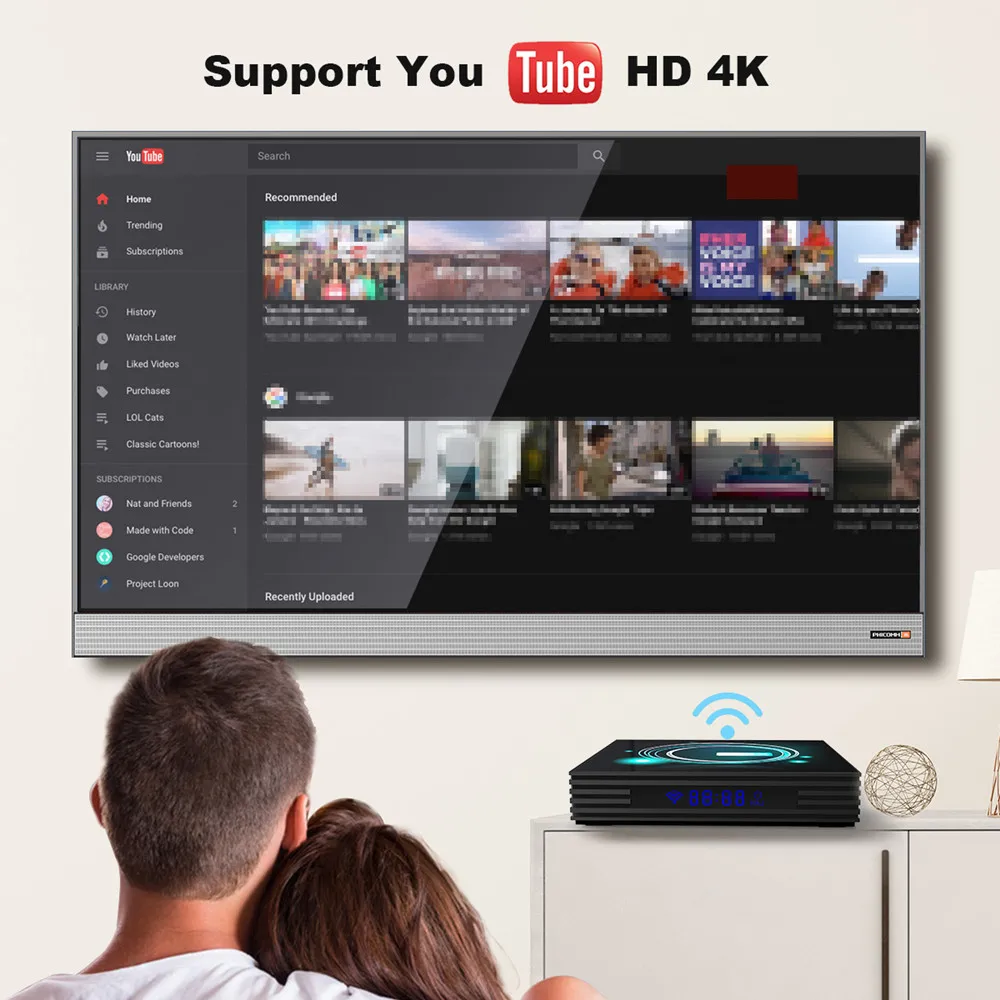 Android 9,0 Smart tv Box A95X F3 тонкий Amlogic S905X3 4 Гб 64 Гб 8K HD 5,0G WiFi медиа-проигрыватель Google Android tv Box A95X F3 Slim X3