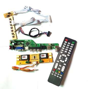 

For M201EW02 VB VC VF LVDS 4CCFL 30Pin keyboard+Remote+Inverter T.V53 drive card board LCD panel monitor HDMI VGA USB AV DIY kit