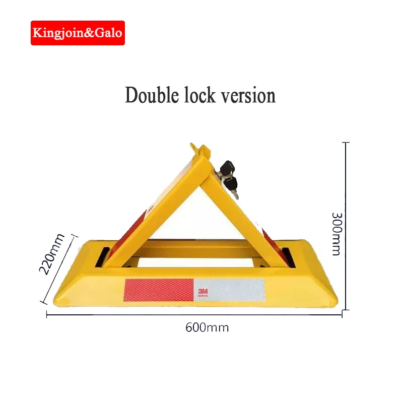 Thick double lock triangle ground lock parking lock parking pile parking column garage lock car lock parking lock special lock