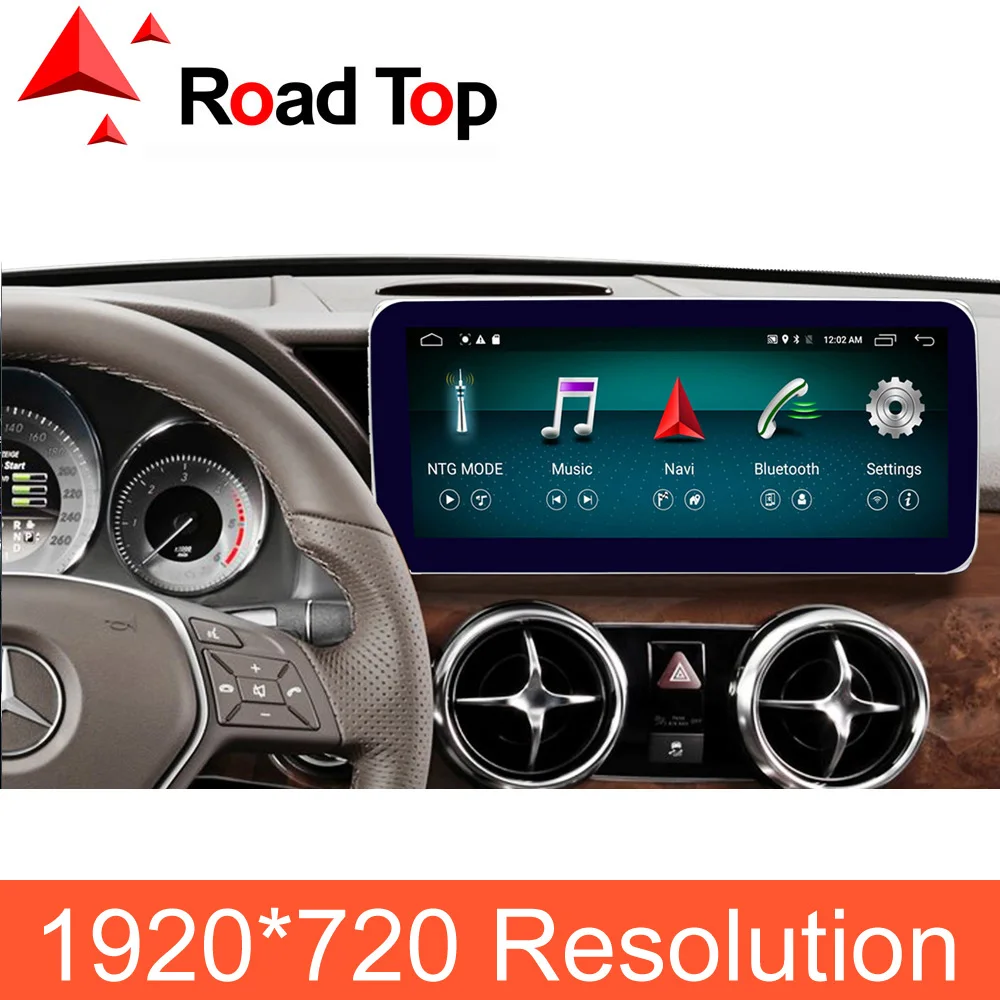 

4G Ram 10.25 inch Android Display for Mercedes Benz GLK X204 2013-2015, with GPS Navigation Bluetooth Radio Stereo Touch Screen