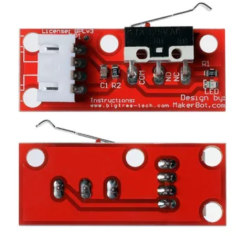 

5x Red Mechanical Endstop Switch with Cable for 3D Printer Makerbot Prusa Mendel RepRap CNC Arduino Mega 2560 1280