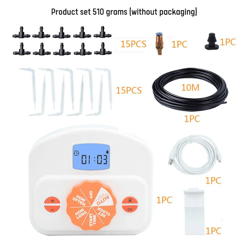 

Garden Drip Irrigation Device Automatic Watering Device for Indoor Potted Plants Intelligent Watering Timer Gardening Irrigation