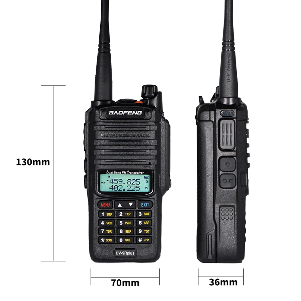 IP67 Водонепроницаемый Baofeng UV-9R Plus двухдиапазонный двухсторонний радиоприемник 10 Вт UHF VHF UV 9R портативный CB Ham радиоприемники КВ трансивер