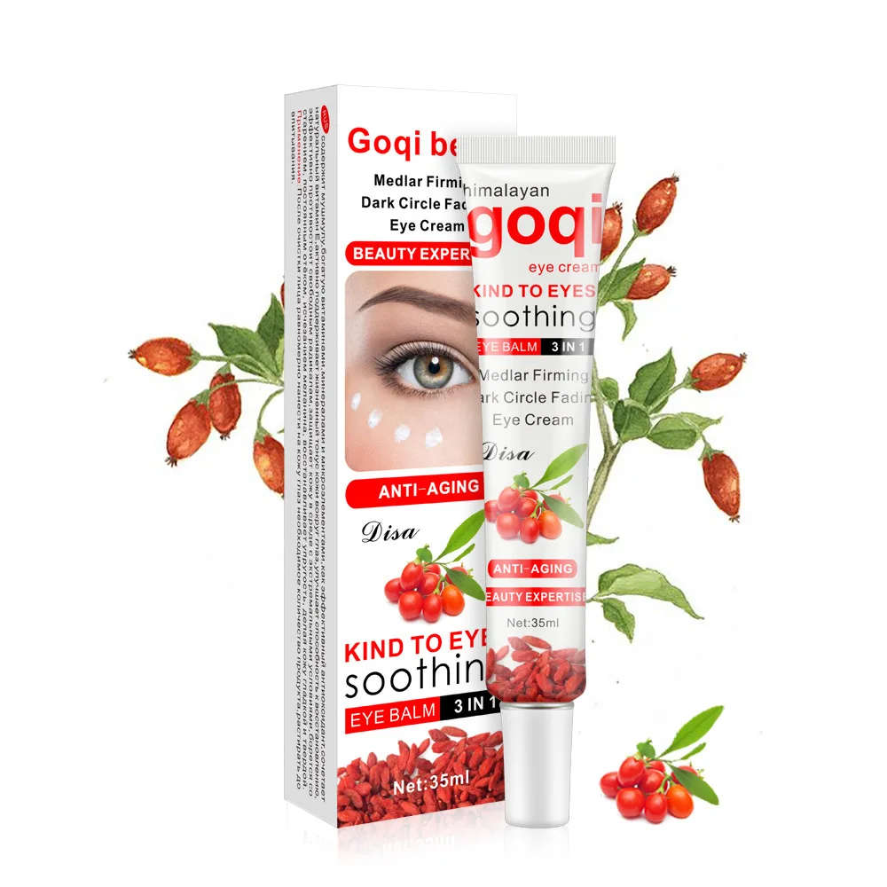 Health Cream Goji Berry Eye Cream Accessories Dark Circle Anti-Puffiness Removal Anti-Aging Eye Skin Care For Dropshipping