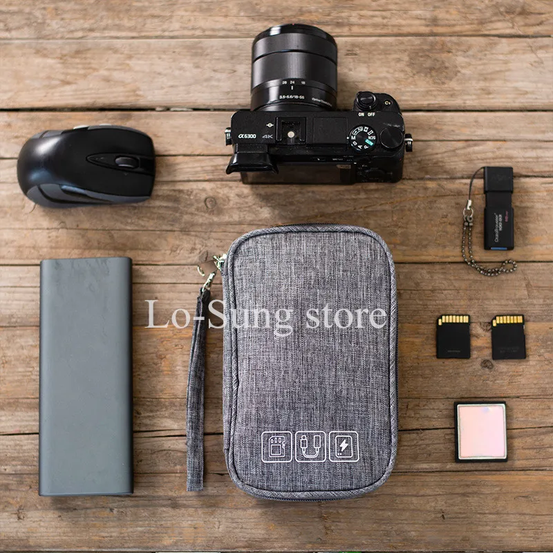 

Multi-function Travel Digital Storage Bag Mobile Power Headset U Disk Data Cable Storage Bag Cable Bag USB Gadget Organizer