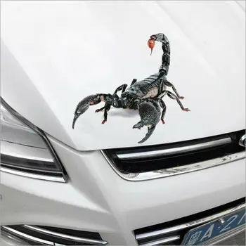 

3D Car Sticker Animals Bumper Spider Gecko Scorpions Abarth Vinyl Decal Sticker Cars Auto Motorcycle Accessories Wall Stickers