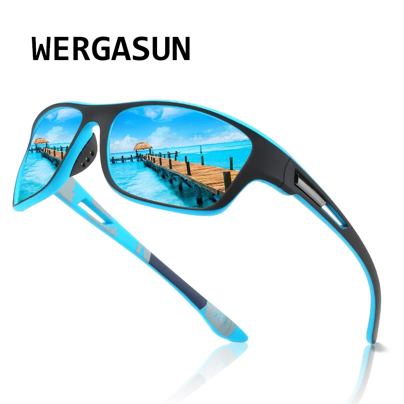 WERGASUN новые мужские поляризованные солнцезащитные очки для спорта на открытом