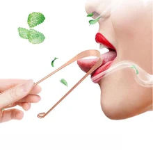 1 шт. скребок для языка, Очищающий металлический медный скребок для мужчин и женщин, зубная щетка для языка, уход за полостью рта, гигиенический инструмент