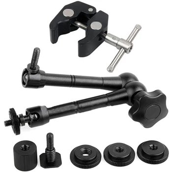 

2Pcs/1Set 11 Inch Articulating Magic Arm + Super Clamp For Camera Lcd Monitor Led Light