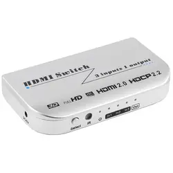 Hdmi коммутатор 3X1 4K X 2 k @ 60Hz 3 в 1 выход 3 порта Hdmi Двойной режим коммутатор 3D с ИК беспроводной пульт дистанционного управления