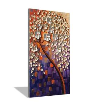 

Hand Painted 3D hand painted oil painting lucky tree handmade paintings abstract painting flowers modern interior decor painting