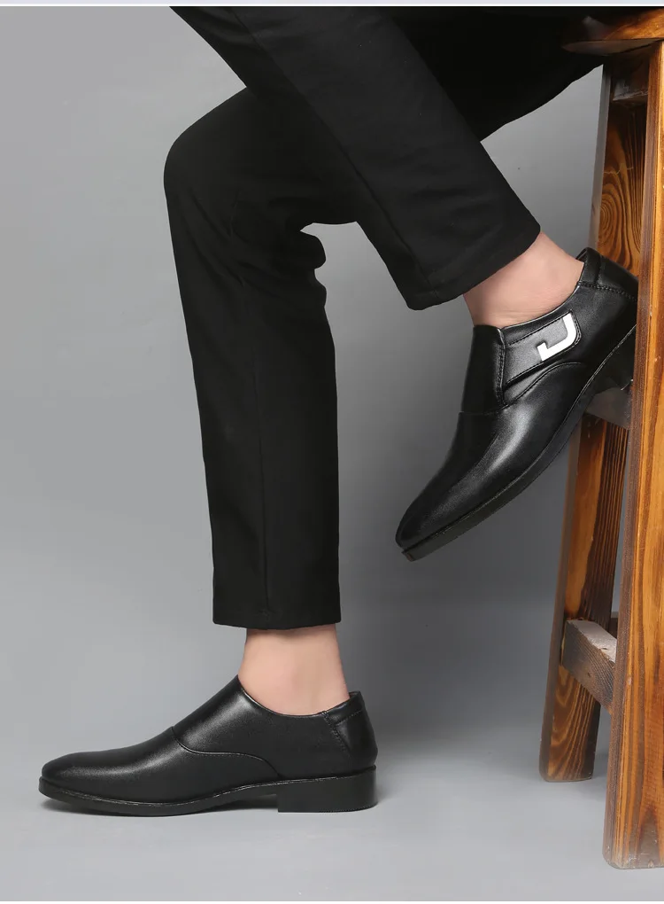 IMAXANNA/кожаная обувь; Мужские модельные туфли; лоферы; Мужская удобная обувь; официальная Мужская офисная обувь; Мужская классическая обувь; большие размеры 38-48