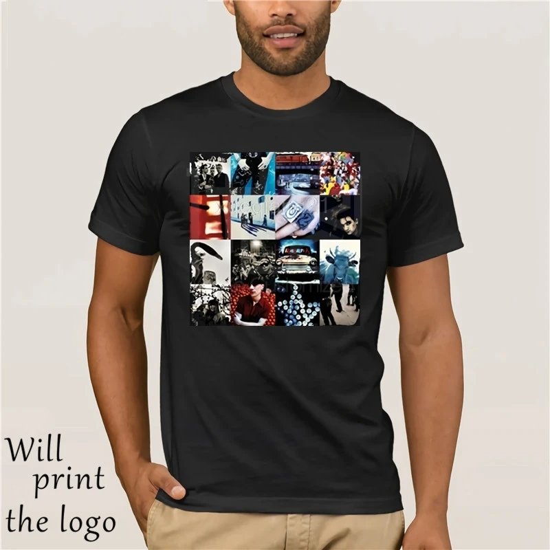

Hot prices rock heavy Metal style U2 Achtung baby t-shirt men's shirts men's clothing novelty cool T shirt