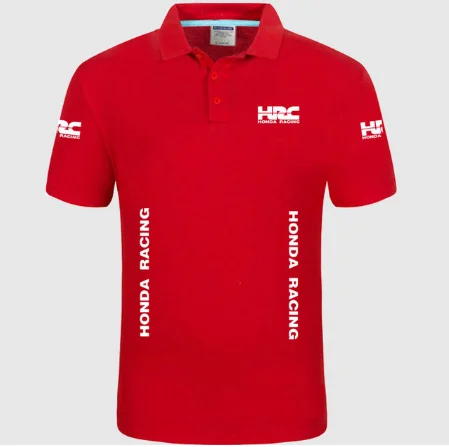 Летняя Высококачественная брендовая рубашка поло с логотипом HRC, рубашка с коротким рукавом, модная повседневная Однотонная рубашка поло, рубашки унисекс h - Цвет: 5