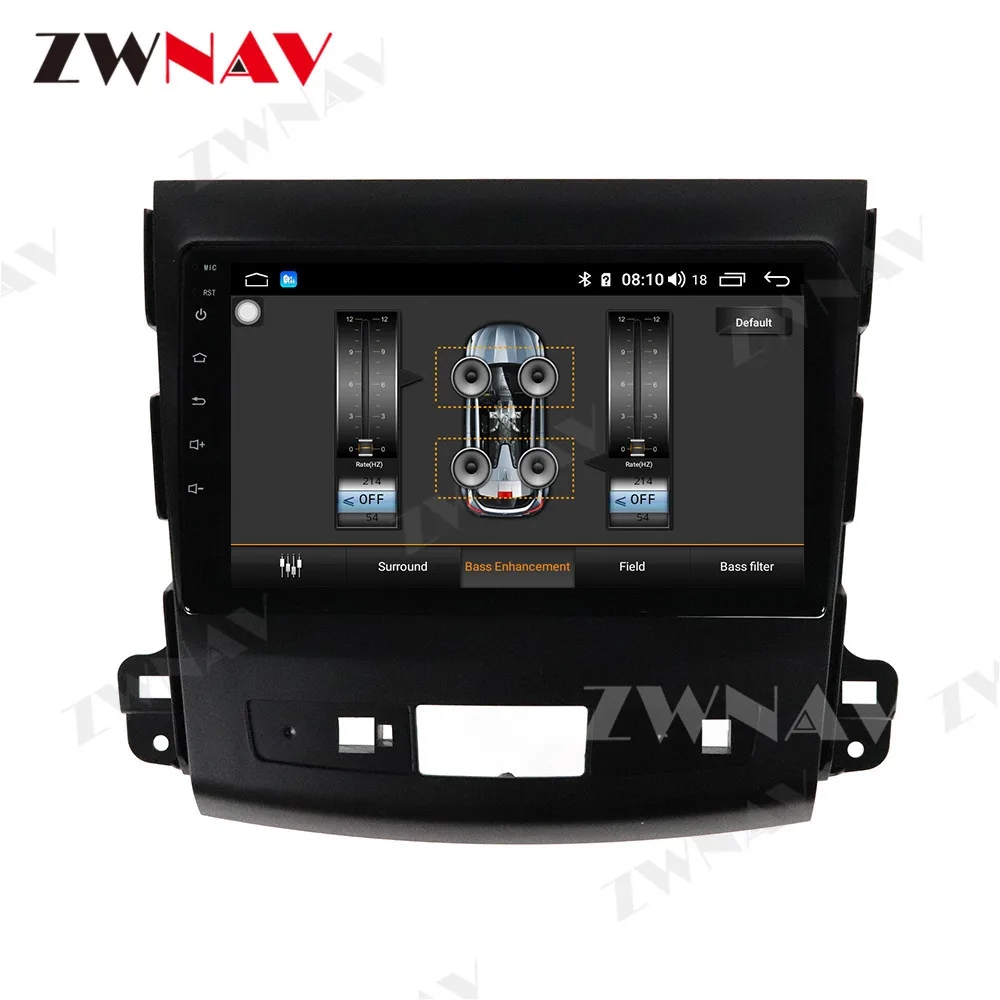 Автомобильный DVD плеер PX6 Android 10 GPS навигация для Mitsubishi Outlander 2 2005 2011 автомобильное