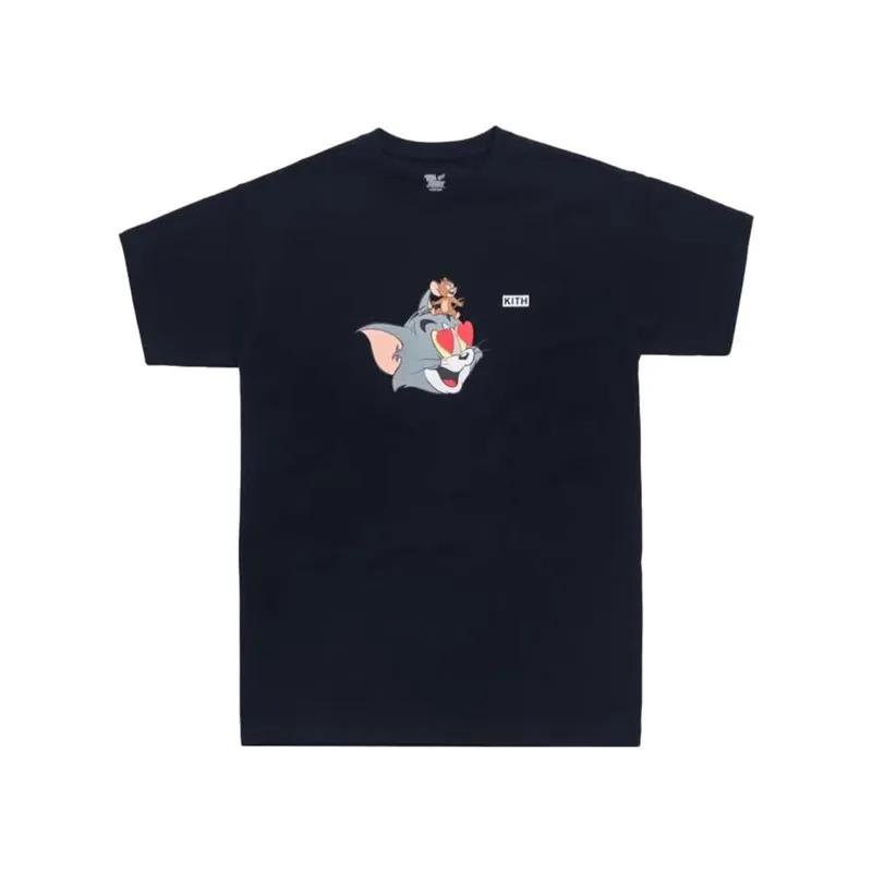 Футболка Kith Новинка 2019 мужские и женские Футболки Tom Jerry качественная хлопковая
