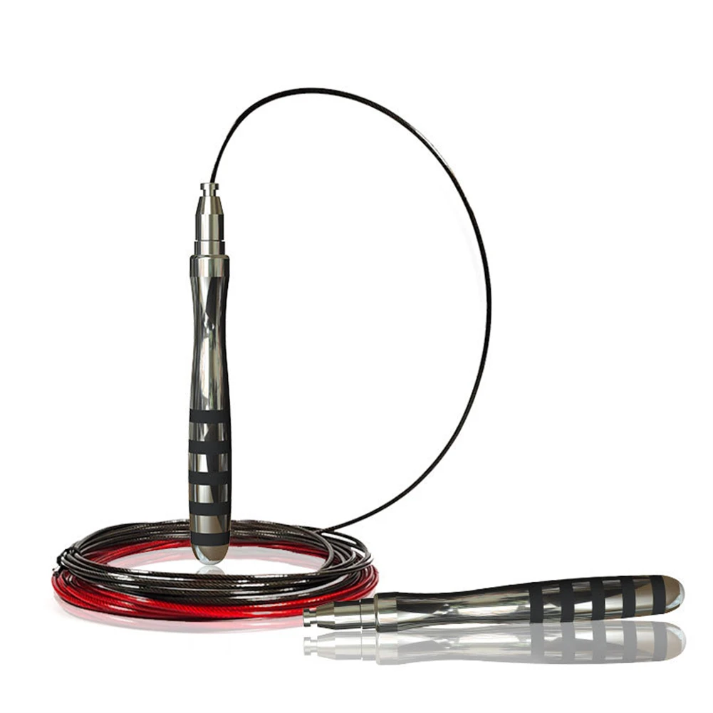 Aluminum Alloy Speed Jumping Rope, Double Bearing Steel Wire Skipping Rope, Competition Fitness, Crossfit, MMA Boxing Training