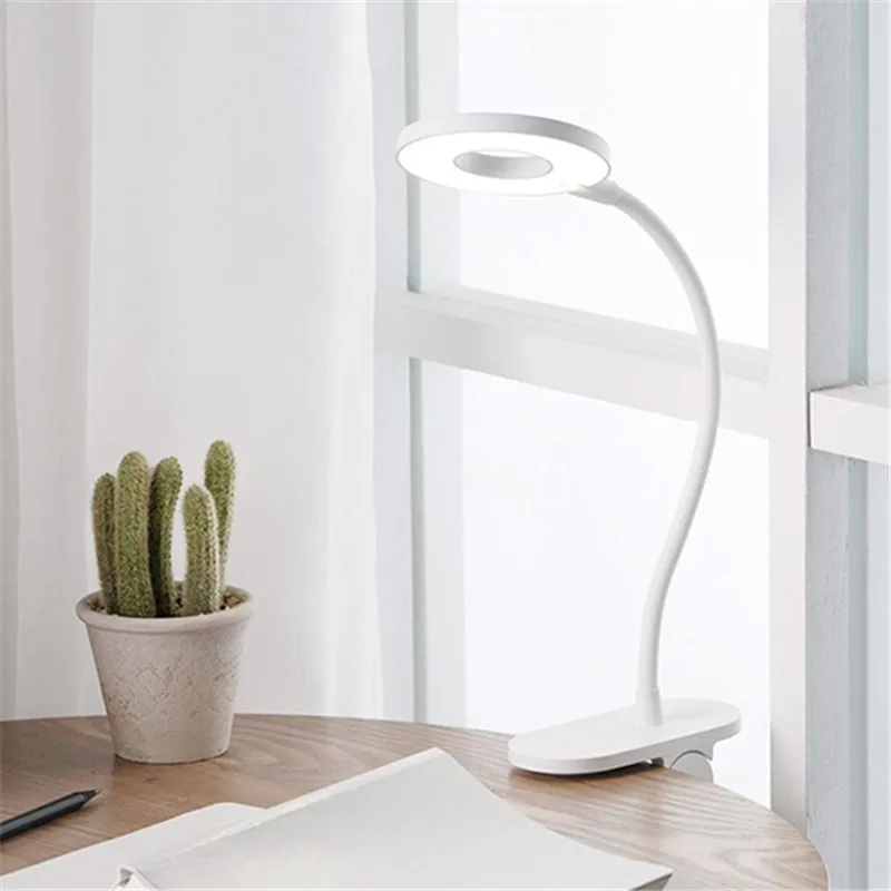 

Yeelight LED USB Charging Clip Type Table Lamp Third Gear Dimming Night Light Eye Protection No Stroboscopic Desk Lamps