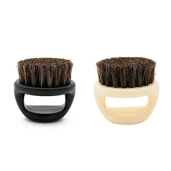 

1 Pcs Ring Design Horse Bristle Men Shaving Brush Plastic Portable Barber Beard Brushes Salon Face Cleaning Razor Brush