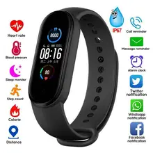 

M5 Health Bracelet Heart Rate Blood Pressure Smart Band Fitness Tracker Smartband Wristband for Smart Band 5 Smart Watch Devices