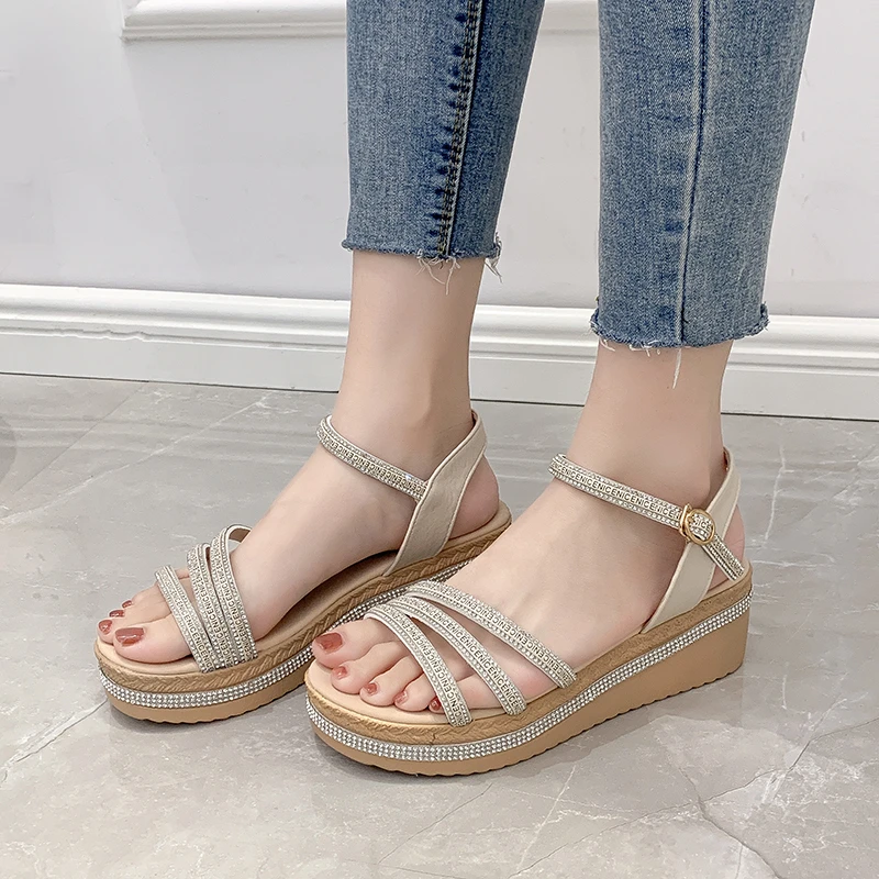 narrow platform sandals