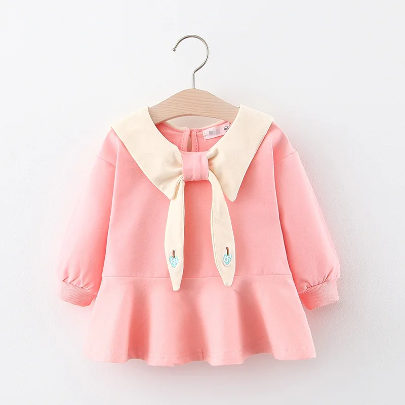 Платье для девочек платье с бабочкой и вышивкой в виде клубники детская одежда на весну